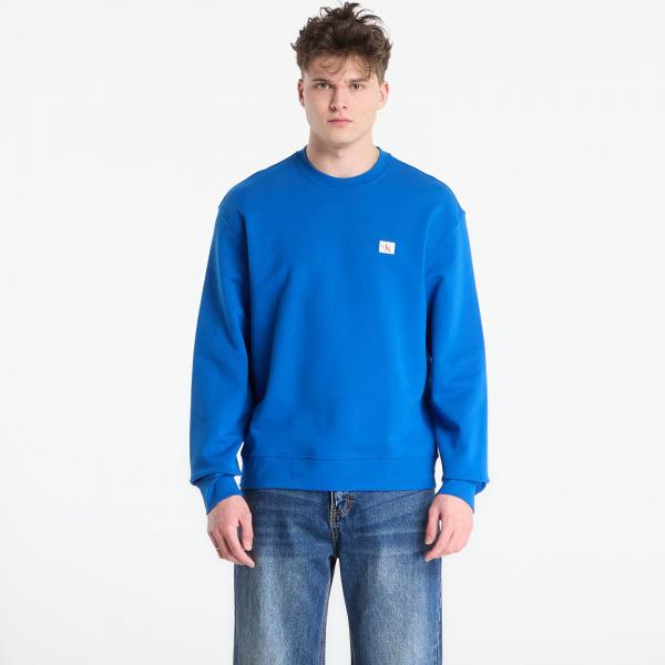 Mikina Calvin Klein Jeans Ls Eu 350Terry Badge Crewneck Sw Classic Blue XL