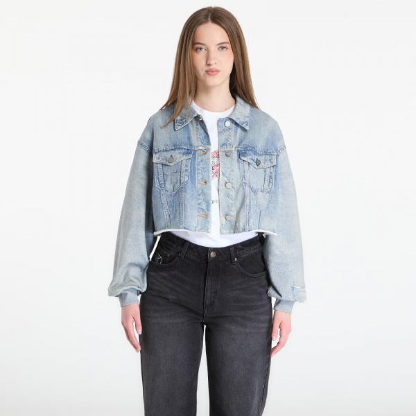 Bunda AllSaints Anders Terry Shacket Illusion Indigo 12