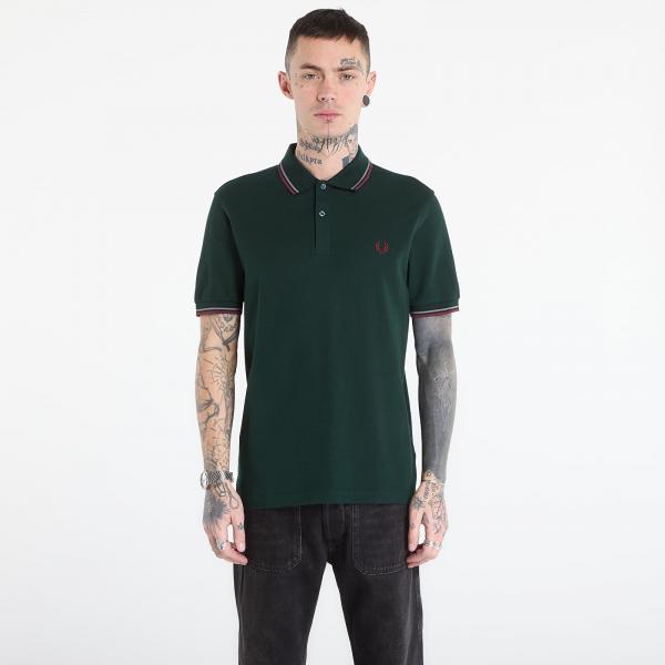 Tričko FRED PERRY Twin Tipped Fred Perry Shirt Grsrts/ Stkbl/ Oxb M
