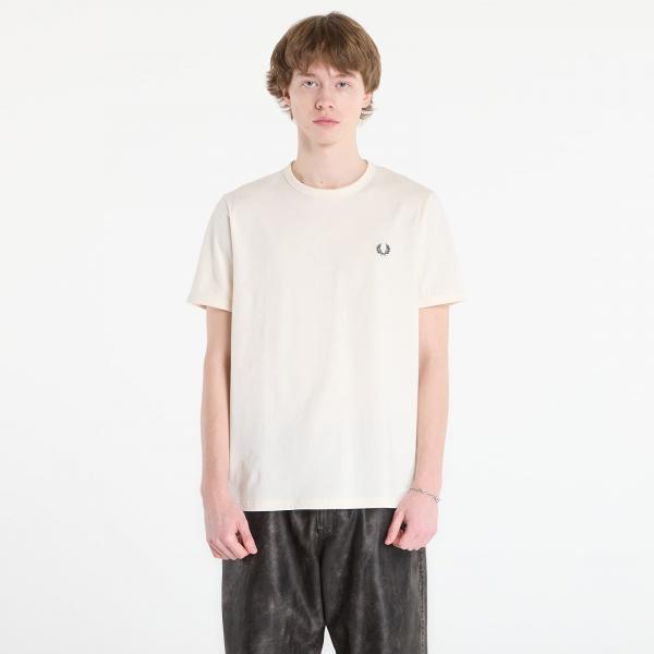 Tričko FRED PERRY Ringer T-Shirt Ecru L