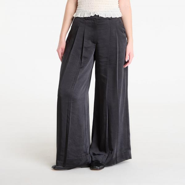 Kalhoty AllSaints Poppy Satin Trouser Black 25