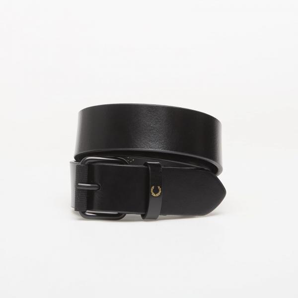Pásek FRED PERRY Classic Leather Belt Black 32
