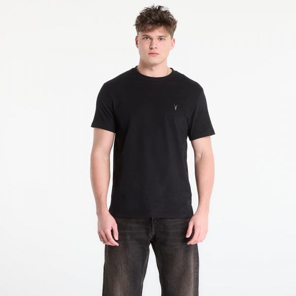 Tričko AllSaints Dexter Ss Crew Jet Black XL