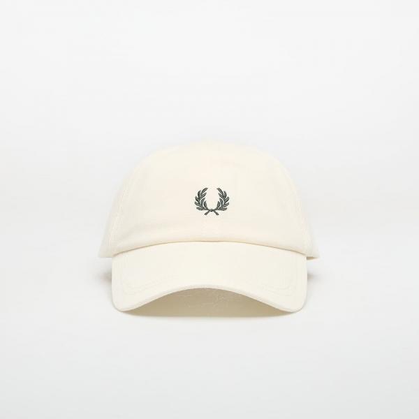 Kšiltovka FRED PERRY Pique Classic Cap Ecru/ Grassroots Universal