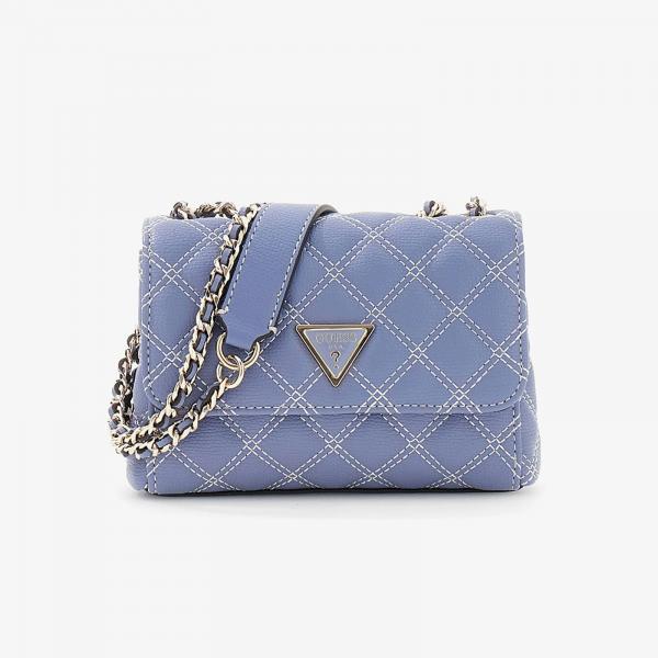 Kabelka GUESS Giully II Mini 2 Comp Cvrt Flap Grey Blue Universal