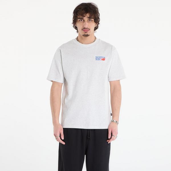 Tričko New Balance Athletics Premium Logo T-Shirt Ash Heather XXL