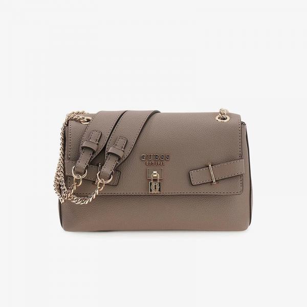 Kabelka GUESS Yesba Convertible Cross Body Flap Dark Taupe Universal