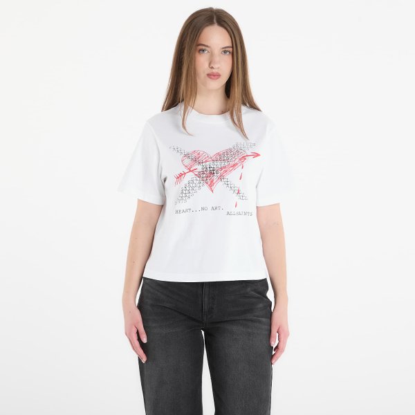Tričko AllSaints Heartache Lisa Tee White S