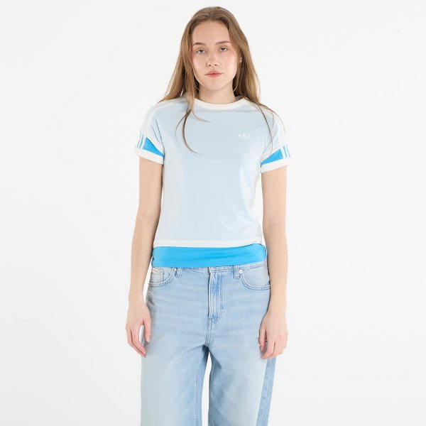 Tričko adidas Double Layered Cali T-Shirt Off White/ App Sky Rush L