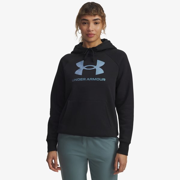Mikina Under Armour Rival Flc Shimmer Hdy Black M