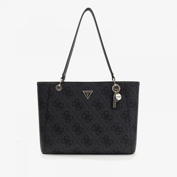 Kabelka GUESS Noelle II Tote Coal Logo Universal