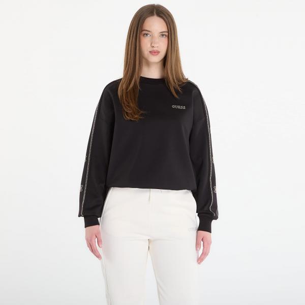 Mikina GUESS Octavia Cn Sweatshirt Jet Black M