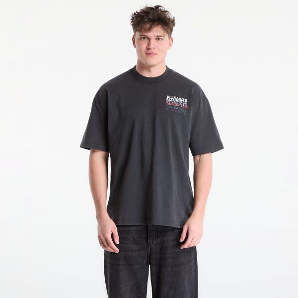 Tričko AllSaints Graphene Ss Crew Washed Black M