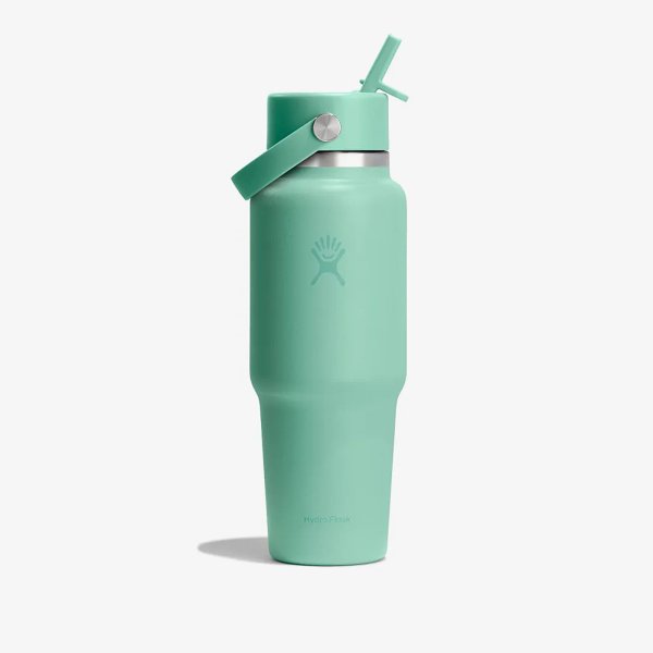 Hydro Flask 946ml Wide Flex Straw Travel Bottle Mermaid Green Universal