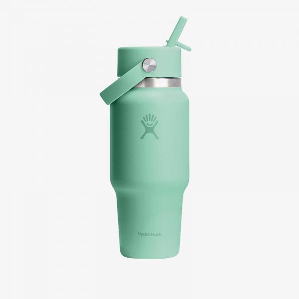Hydro Flask 700ml Wide Flex Straw Travel Bottle Mermaid Green Universal