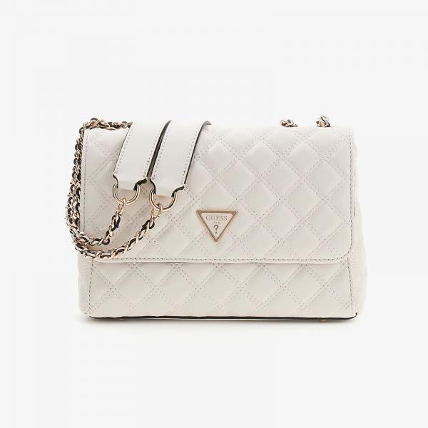 Kabelka GUESS Giully II 2 Comp Convertible Flap Off White Universal