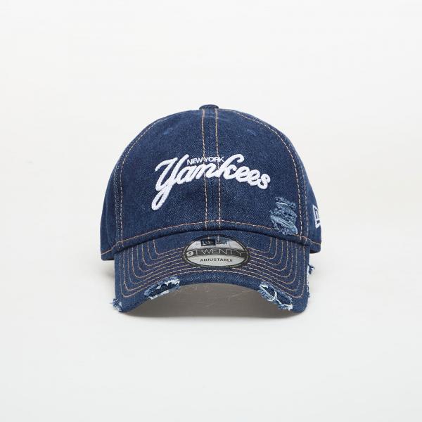 Kšiltovka New Era 9TWENTY MLB Denim Distress New York Yankees Navy Universal