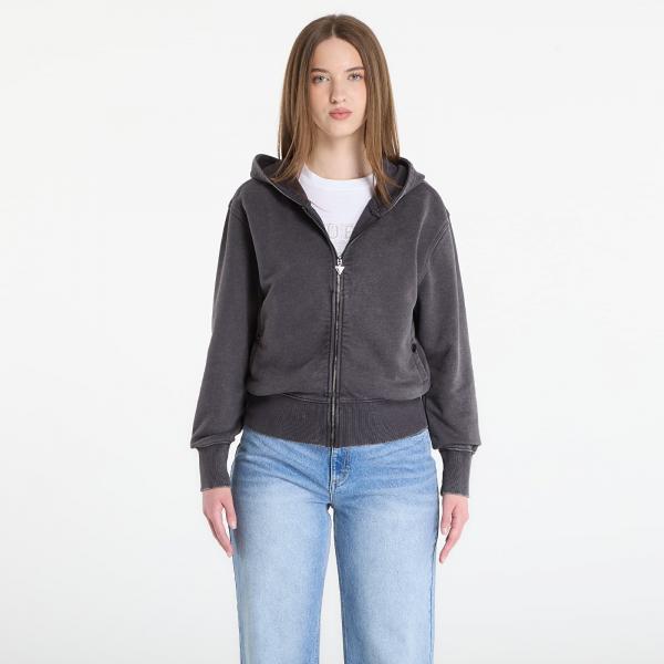 Mikina Guess Jeans Hooded California Sweatshirt Jet Black Multi XS