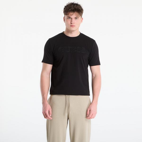 Tričko GUESS Ss Alphy T-Shirt Jet Black XL