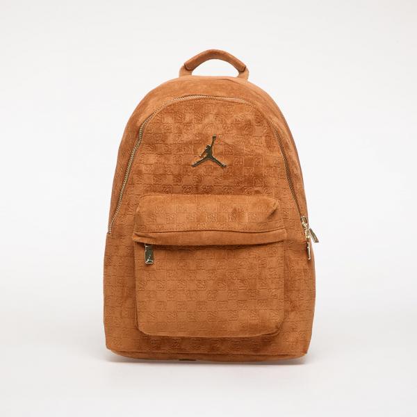 Batoh Jordan JAM Suede Monogram Backpack Cognac Universal