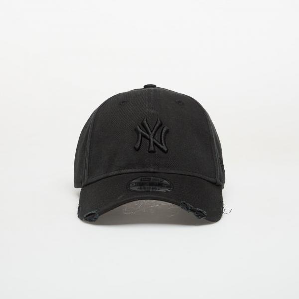 Kšiltovka New Era 9FORTY MLB Wash Distress New York Yankees Black Universal