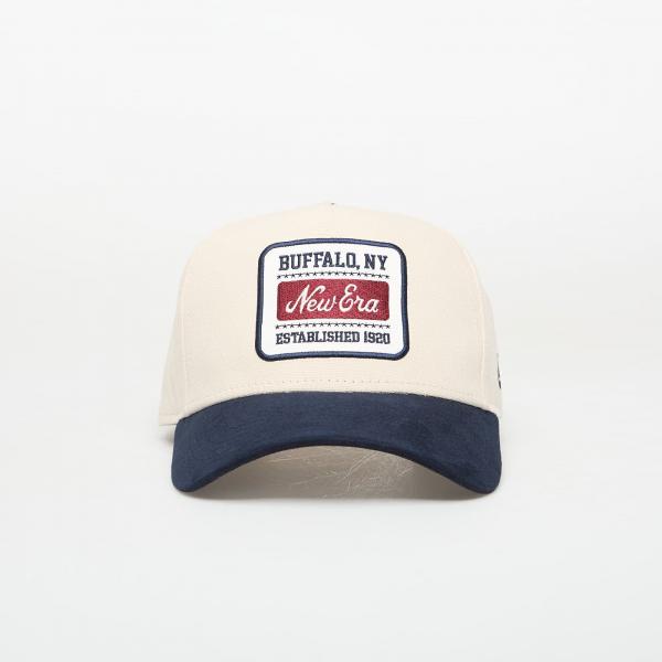 Kšiltovka New Era 9FORTY Aframe Patch Suede Light Cream/ Navy Universal