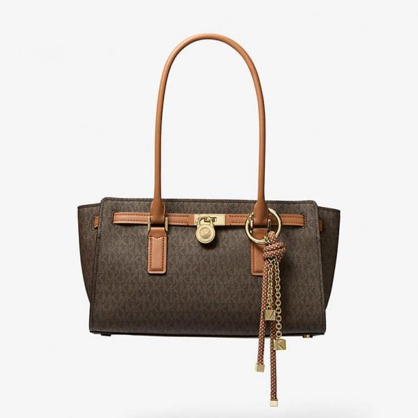 Kabelka Michael Kors Sm Ew Shoulder Tote Brown/ Acorn Universal