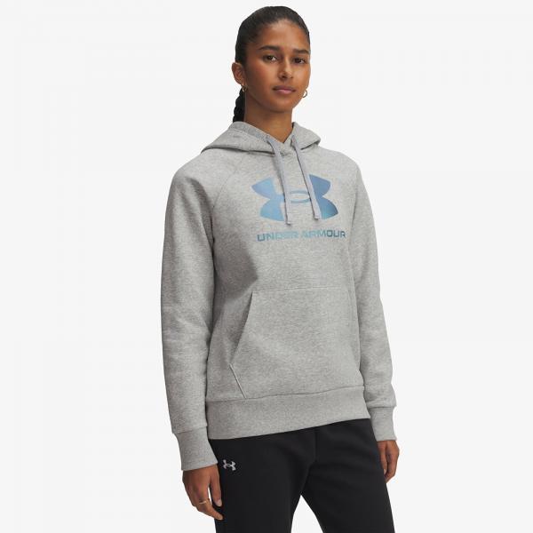 Mikina Under Armour Rival Flc Shimmer Hdy Gray L