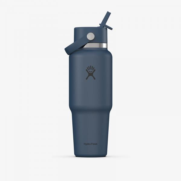 Láhev Hydro Flask 950ml Wide Flex Straw Travel Bottle Harbor Blue Universal