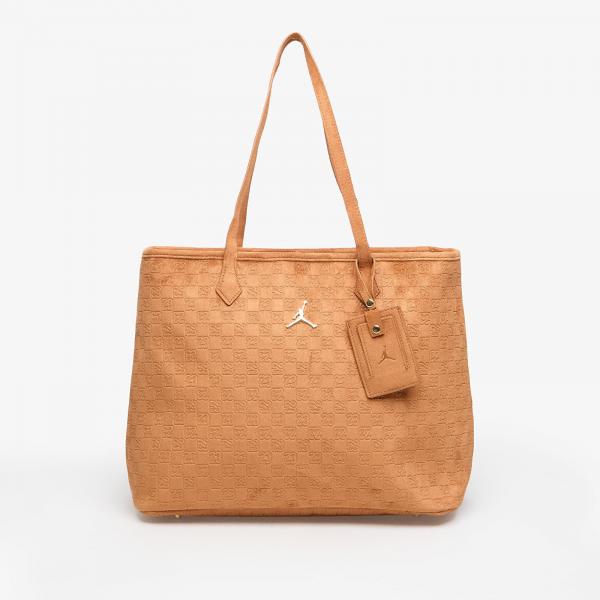Taška Jordan Jam Suede Monogram Tote Cognac Universal