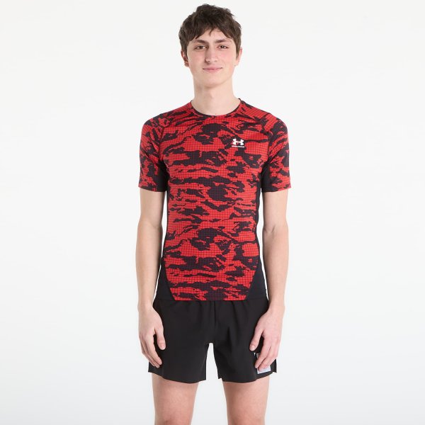 Tričko Under Armour HG Printed SS Tee Black L