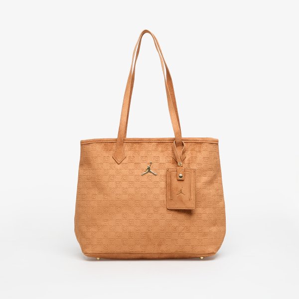 Taška Jordan Jam Suede Monogram Tote Cognac Universal