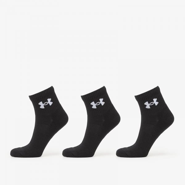 Ponožky Under Armour Performance Cotton Qtr Sock 3-Pack Black L
