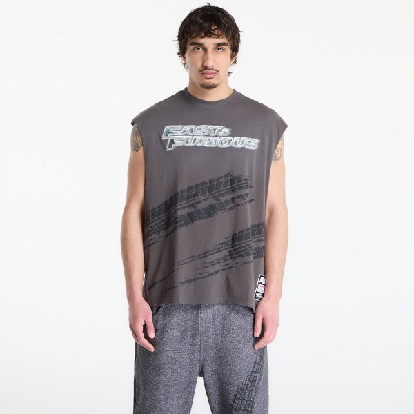 Tričko Puma x Fast & Furious Cutoff Dusky Gray XXL