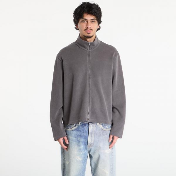 Mikina OUR LEGACY Shrunken Fullzip Worn Graphite Athletic Rib 48