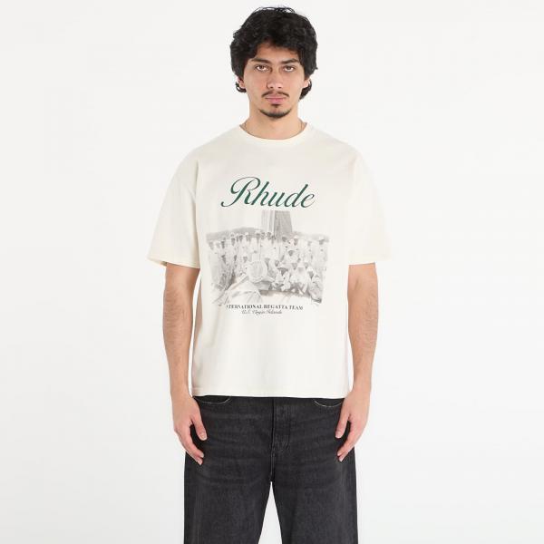 Tričko Rhude Virgin Islands Script Tee Vintage White/ Black/ Green S