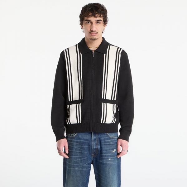 Svetr OBEY Matt Zip Up Sweater Black Multi XL