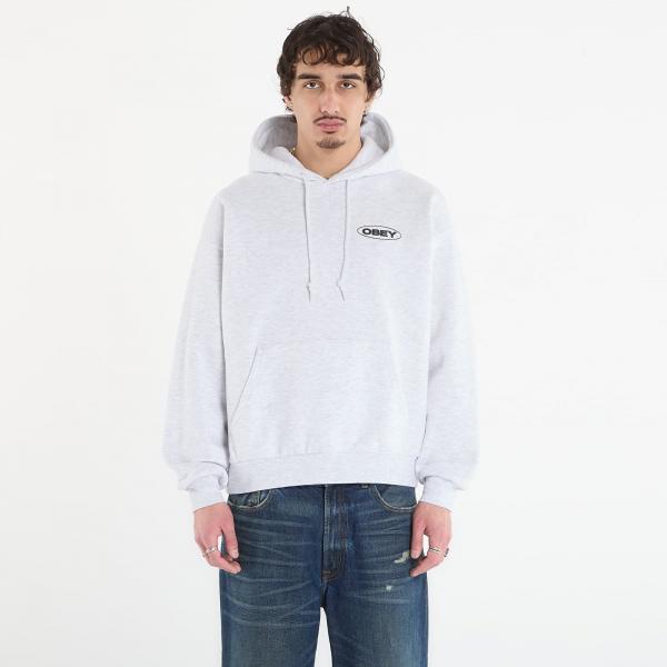 Mikina OBEY Oval Cities Hood Ash Grey XL