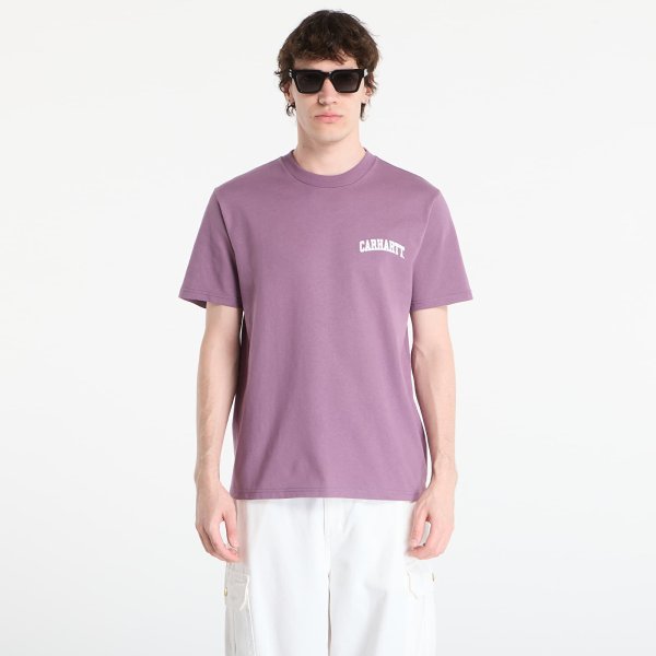 Tričko Carhartt WIP S/S University Script T-Shirt UNISEX Phlox/ White L