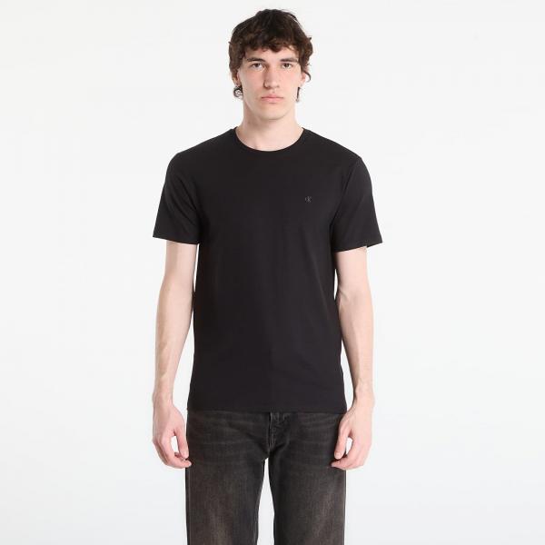 Tričko Calvin Klein Ss Slim Stretch Cotton Crewneck Tee Black S
