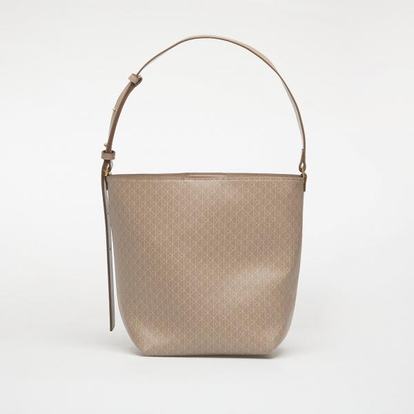 Kabelka Calvin Klein Emblem Aop Medium Bucket Bag Desert Taupe Universal