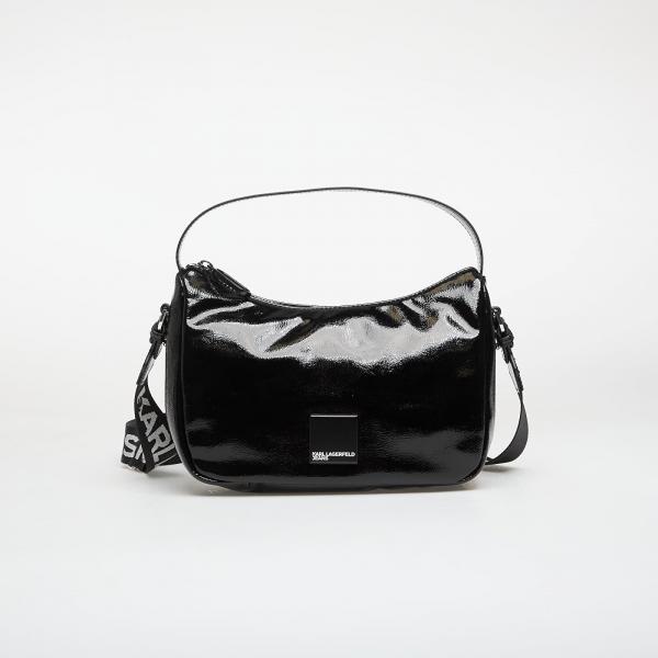 Kabelka Karl Lagerfeld Jeans Box Logo Mini Hobo Glossy Black Universal