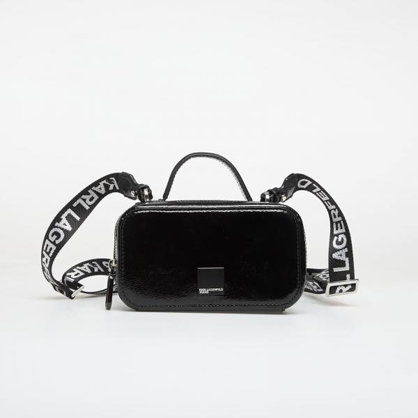 Kabelka Karl Lagerfeld Jeans Box Logo Mini Cb Glossy Black Universal