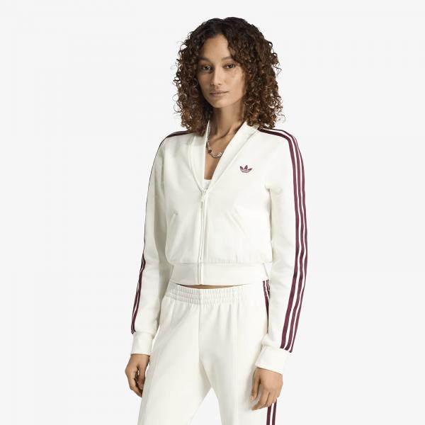 Mikina adidas V-Neck Superstar Track Top Off White XL