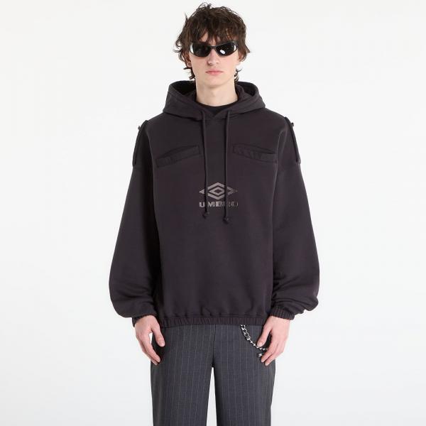 Mikina Umbro by SlamJam Medal Masked Hoodie Strong Wash Black M