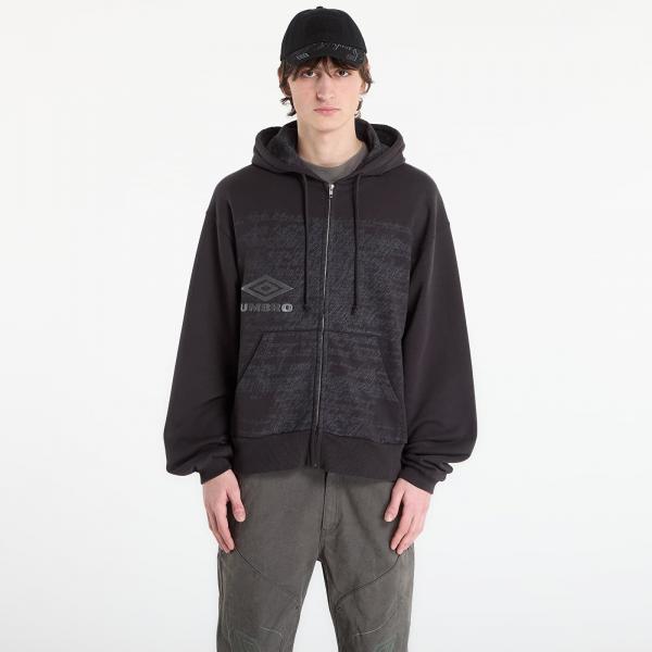 Mikina Umbro by SlamJam Compact Masked Zip Hoodie Washed Black L