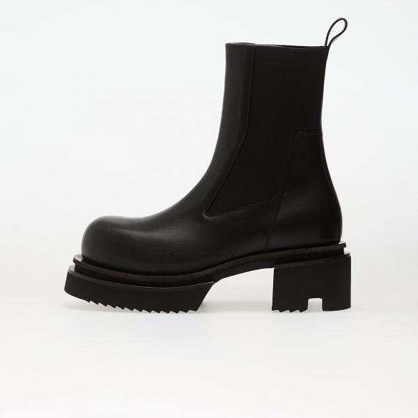 Tenisky Rick Owens Leather Boots - Beatle Bogun Black EUR 44