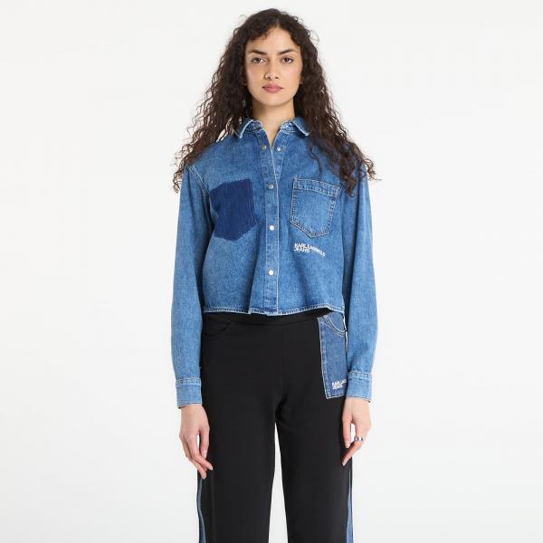Košile Karl Lagerfeld Jeans Boxy Denim Blouse Mid Blue S