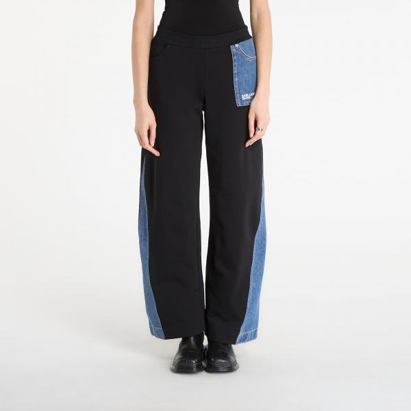 Tepláky Karl Lagerfeld Jeans Mixed Material Sweatpant Washed Blue/ Black M