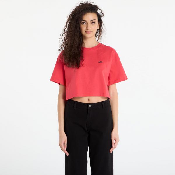 Tričko Vans W Salton Relax Crop SS T-Shirt Crimson Haze XS